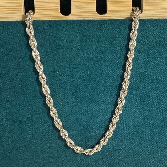 AUS Sterling 925 Silver Twisted Rope Bracelet - Picture 5 of 16